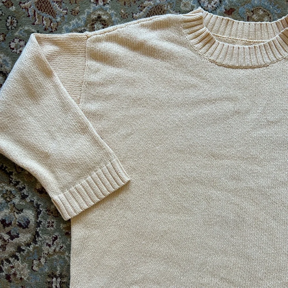 Cream Crew Neck Sweater - Picture 2 of 2